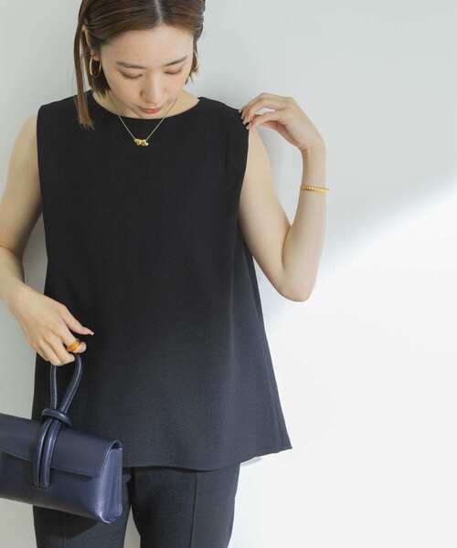 URBAN RESEARCH（アーバンリサーチ）の「リネンライクタックブラウス（シャツ/ブラウス・レディース・ブラック/ベージュ/グリーン・38/36）」の2枚目の写真