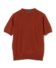 MORGANO | MORGANO × BEAMS F / 別注 リネンコットン クルーネック ニット(Tシャツ/カットソー)