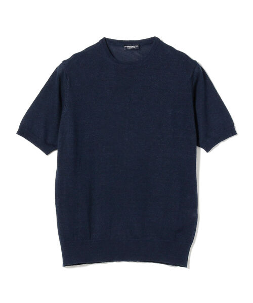 MORGANO（モルガーノ）の「MORGANO × BEAMS F / 別注 リネンコットン クルーネック ニット（Tシャツ/カットソー・メンズ・ベージュ/ネイビー/オレンジ系その他7/グレー・48 8R/46 8R/50 8R）」の17枚目の写真