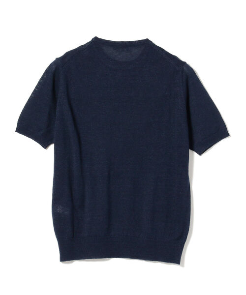 MORGANO（モルガーノ）の「MORGANO × BEAMS F / 別注 リネンコットン クルーネック ニット（Tシャツ/カットソー・メンズ・ベージュ/ネイビー/オレンジ系その他7/グレー・48 8R/46 8R/50 8R）」の18枚目の写真