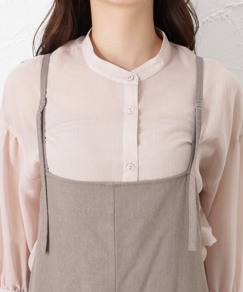 Howdy Marie(ハウディ―マリー)の「ワイドストレート オーバーオール(サロペット/オーバーオール・レディース・ベージュ/ブラウン/グレイッシュベージュ・M/L)」の11枚目の写真