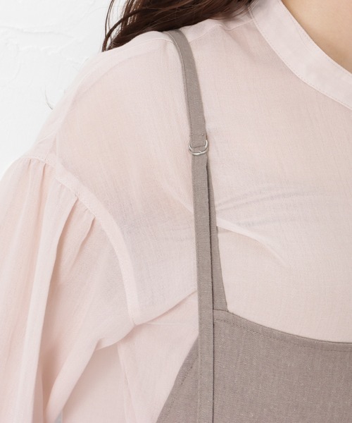 Howdy Marie(ハウディ―マリー)の「ワイドストレート オーバーオール(サロペット/オーバーオール・レディース・ベージュ/ブラウン/グレイッシュベージュ・M/L)」の12枚目の写真