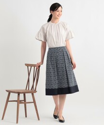 TRANS WORK（トランスワーク）の「【セットアップ対応】【ウォッシャブル】幾何エンブロイダリースカート（スカート・レディース）」