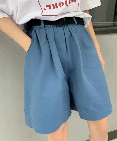 Dream garden(ドリームガーデン)の「ベルト付けショートパンツ(その他パンツ・レディース・ホワイト/ブルー/ブラック・XL/M/L/2XL)」の7枚目の写真