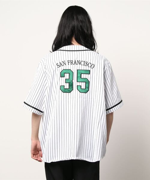 BEN DAVIS（ベンデイビス）の「【BEN DAVIS】スラッガーシャツ（シャツ/ブラウス・メンズ・ブラック/ダークグリーン/ホワイト×ブルー/ネイビー×ホワイト・S/M/L/XL）」の7枚目の写真