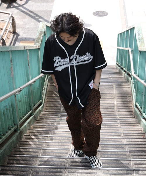 BEN DAVIS（ベンデイビス）の「【BEN DAVIS】スラッガーシャツ（シャツ/ブラウス・メンズ・ブラック/ダークグリーン/ホワイト×ブルー/ネイビー×ホワイト・S/M/L/XL）」の15枚目の写真