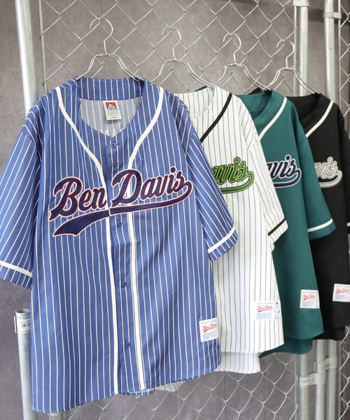 BEN DAVIS（ベンデイビス）の「【BEN DAVIS】スラッガーシャツ（シャツ/ブラウス・メンズ・ブラック/ダークグリーン/ホワイト×ブルー/ネイビー×ホワイト・S/M/L/XL）」の20枚目の写真