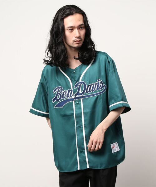 BEN DAVIS（ベンデイビス）の「【BEN DAVIS】スラッガーシャツ（シャツ/ブラウス・メンズ・ブラック/ダークグリーン/ホワイト×ブルー/ネイビー×ホワイト・S/M/L/XL）」の12枚目の写真