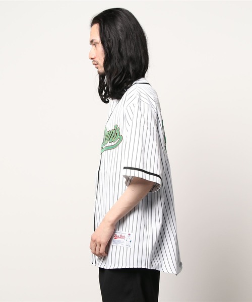 BEN DAVIS（ベンデイビス）の「【BEN DAVIS】スラッガーシャツ（シャツ/ブラウス・メンズ・ブラック/ダークグリーン/ホワイト×ブルー/ネイビー×ホワイト・S/M/L/XL）」の11枚目の写真