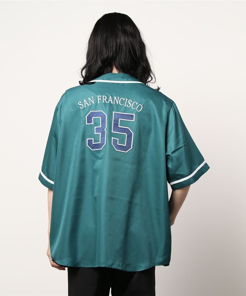 BEN DAVIS（ベンデイビス）の「【BEN DAVIS】スラッガーシャツ（シャツ/ブラウス・メンズ・ブラック/ダークグリーン/ホワイト×ブルー/ネイビー×ホワイト・S/M/L/XL）」の9枚目の写真