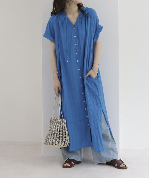 The Bagmati（ザバグマティ）の「【BAGMATI/バグマティ】MIXマクラメ ラウンドバッグ（トートバッグ・レディース・ホワイト系その他2・FREE）」の5枚目の写真