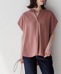 OPAQUE.CLIP | ウーリッシュドライストレッチ パールボタンスキッパーブラウス【WEB限定カラー・サイズ】(シャツ/ブラウス)