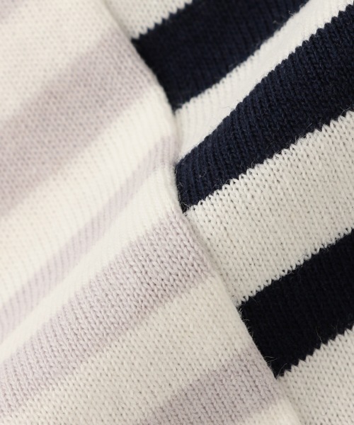 petit main（プティマイン）の「ボーダー切替Ｔシャツ（Tシャツ/カットソー・キッズ・ネイビー/イエロー/グリーン・110cm/120cm/100cm/130cm/90cm/80ｃｍ）」の10枚目の写真