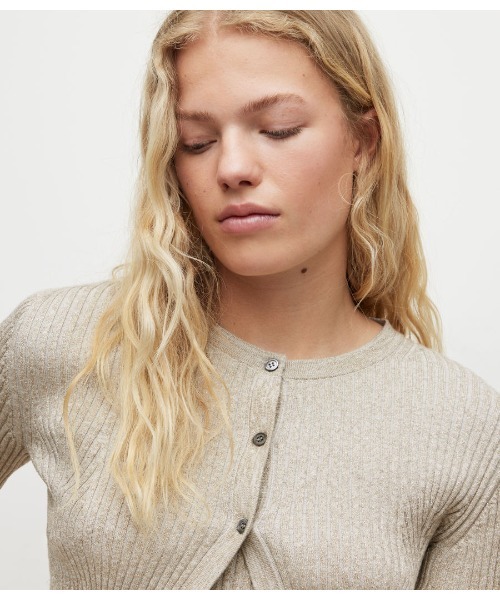 ALLSAINTS(オールセインツ)の「LEXI CARDIGAN | LEXI カーディガン(カーディガン/ボレロ・レディース・シルバー系その他・S/XS/M)」の2枚目の写真