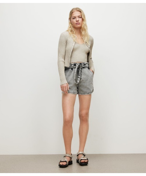 ALLSAINTS(オールセインツ)の「LEXI CARDIGAN | LEXI カーディガン(カーディガン/ボレロ・レディース・シルバー系その他・S/XS/M)」の3枚目の写真
