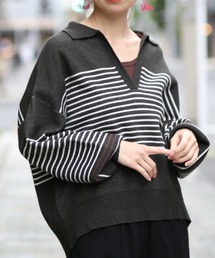 チチカカ | 襟付きニットプルオーバー(ニット/セーター)