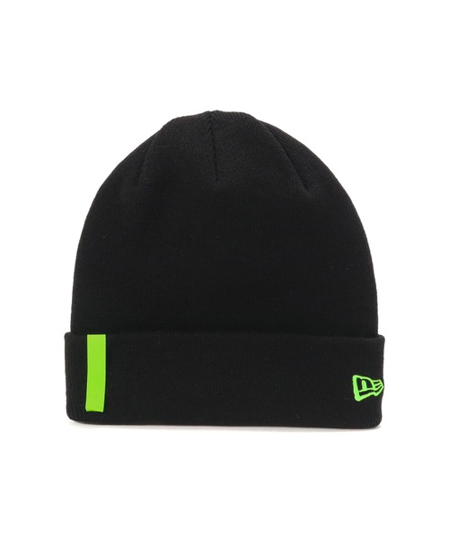 NEW ERA(ニューエラ)の「ニューエラ ニット帽 カフ ネオンカラーテープ(ニットキャップ/ビーニー・メンズ・ブラック系その他/ブラック/ブラック系その他2・FREE)」の8枚目の写真