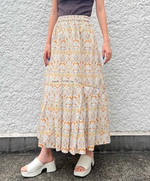 Settimissimo（セッティミッシモ）の「タックティアードボタニカルロングスカート（スカート）」