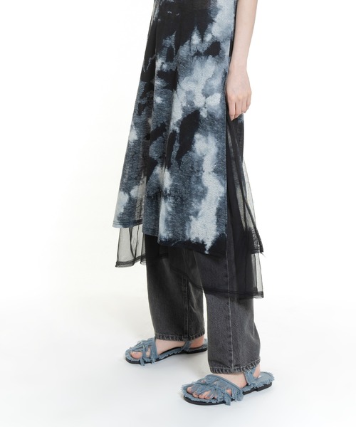 FOLLOWIN（フォロウィン）の「[FLW MADE]タイダイ配色ロングワンピース（ワンピース・レディース・ブラック/ベージュ/グレー・FREE）」の15枚目の写真