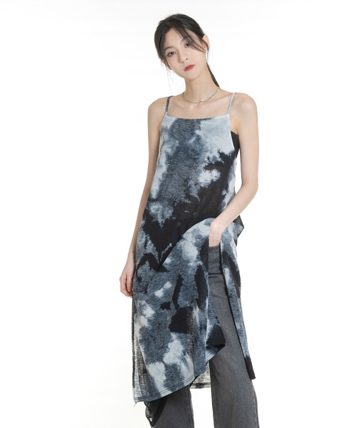 FOLLOWIN（フォロウィン）の「[FLW MADE]タイダイ配色ロングワンピース（ワンピース・レディース・ブラック/ベージュ/グレー・FREE）」の16枚目の写真