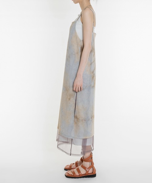 FOLLOWIN（フォロウィン）の「[FLW MADE]タイダイ配色ロングワンピース（ワンピース・レディース・ブラック/ベージュ/グレー・FREE）」の8枚目の写真