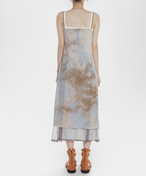 FOLLOWIN（フォロウィン）の「[FLW MADE]タイダイ配色ロングワンピース（ワンピース・レディース・ブラック/ベージュ/グレー・FREE）」の9枚目の写真