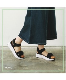 ABC SELECT エービーシーセレクト 2BELT SANDAL 2ベルトサンダル W2010 BLACK/WHITE