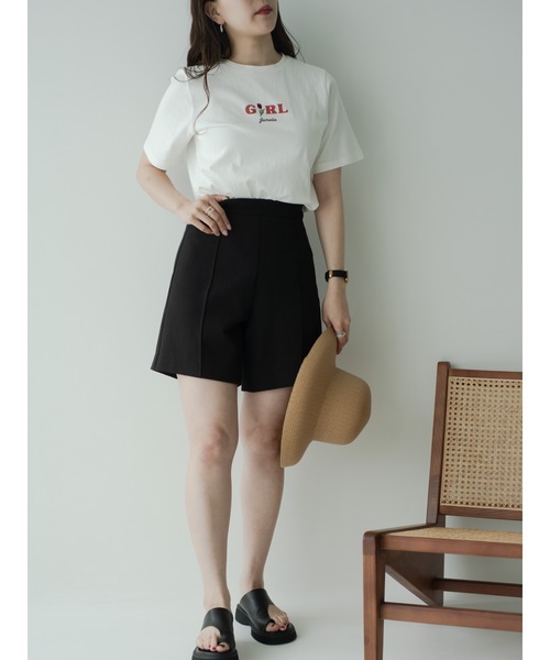 JUMELLE(ジュメロ)の「GIRL刺繍T(Tシャツ/カットソー・レディース・ピンク/ホワイト・FREE)」の19枚目の写真