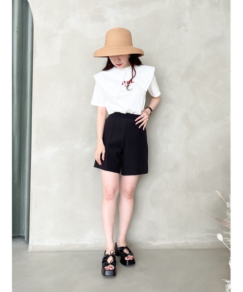 JUMELLE(ジュメロ)の「GIRL刺繍T(Tシャツ/カットソー・レディース・ピンク/ホワイト・FREE)」の22枚目の写真