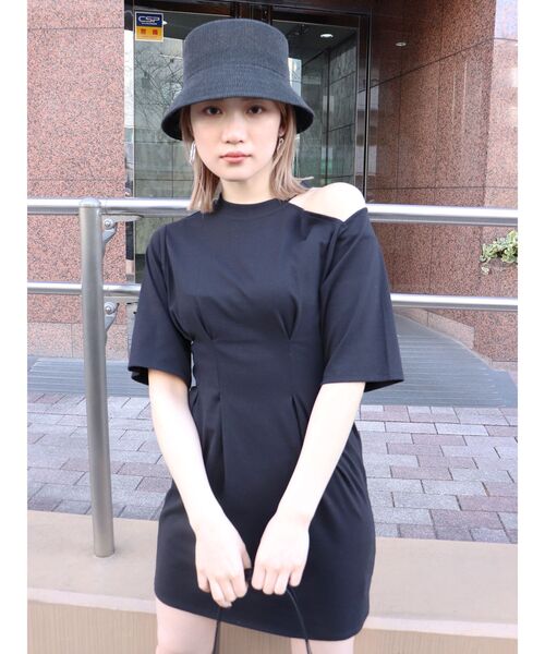 MURUA（ムルーア）の「バケットハット（ハット・レディース・ホワイト/ブラック・FREE）」の6枚目の写真