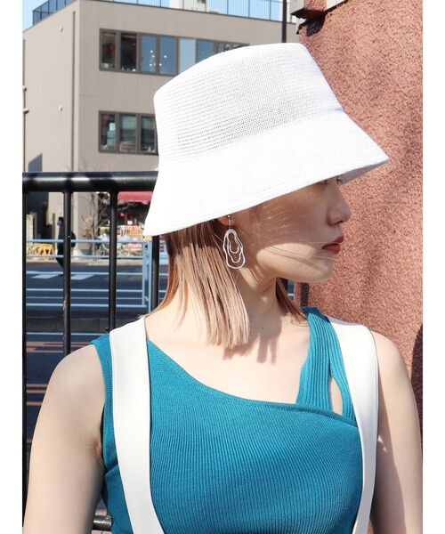 MURUA（ムルーア）の「バケットハット（ハット・レディース・ホワイト/ブラック・FREE）」の14枚目の写真