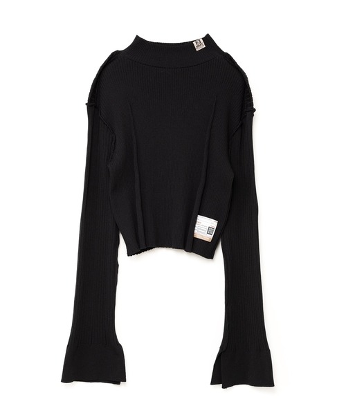 Maison MIHARA YASUHIRO(メゾンミハラヤスヒロ)の「Tucked Pullover(ニット/セーター・レディース・ブラック/イエロー・38/36/40)」の2枚目の写真