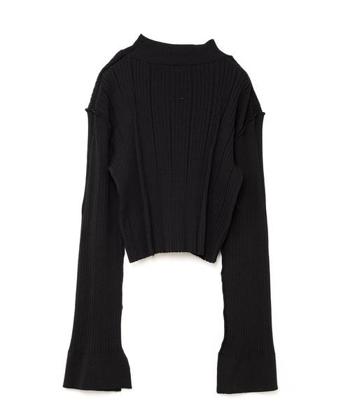 Maison MIHARA YASUHIRO(メゾンミハラヤスヒロ)の「Tucked Pullover(ニット/セーター・レディース・ブラック/イエロー・38/36/40)」の3枚目の写真
