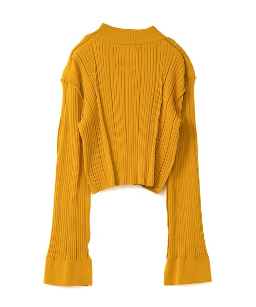 Maison MIHARA YASUHIRO(メゾンミハラヤスヒロ)の「Tucked Pullover(ニット/セーター・レディース・ブラック/イエロー・38/36/40)」の4枚目の写真