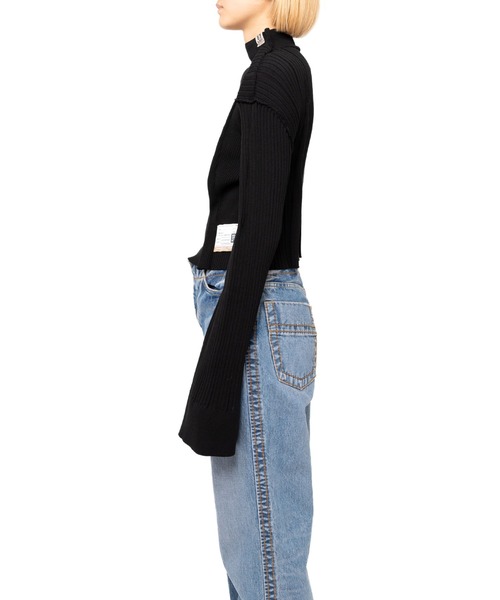 Maison MIHARA YASUHIRO(メゾンミハラヤスヒロ)の「Tucked Pullover(ニット/セーター・レディース・ブラック/イエロー・38/36/40)」の6枚目の写真