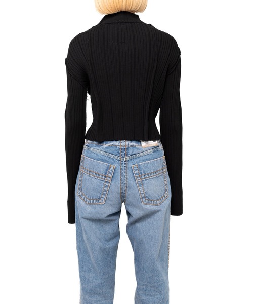 Maison MIHARA YASUHIRO(メゾンミハラヤスヒロ)の「Tucked Pullover(ニット/セーター・レディース・ブラック/イエロー・38/36/40)」の7枚目の写真