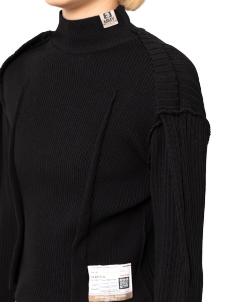 Maison MIHARA YASUHIRO(メゾンミハラヤスヒロ)の「Tucked Pullover(ニット/セーター・レディース・ブラック/イエロー・38/36/40)」の9枚目の写真