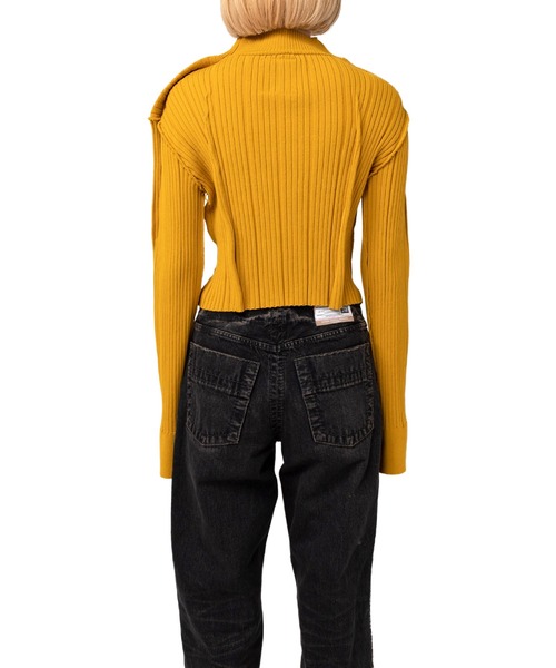 Maison MIHARA YASUHIRO(メゾンミハラヤスヒロ)の「Tucked Pullover(ニット/セーター・レディース・ブラック/イエロー・38/36/40)」の13枚目の写真