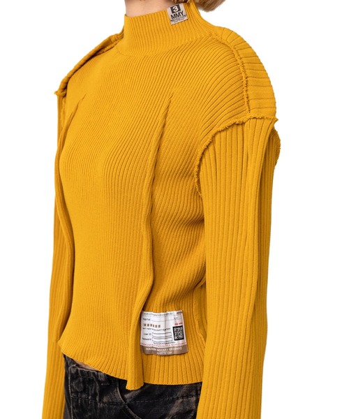 Maison MIHARA YASUHIRO(メゾンミハラヤスヒロ)の「Tucked Pullover(ニット/セーター・レディース・ブラック/イエロー・38/36/40)」の15枚目の写真