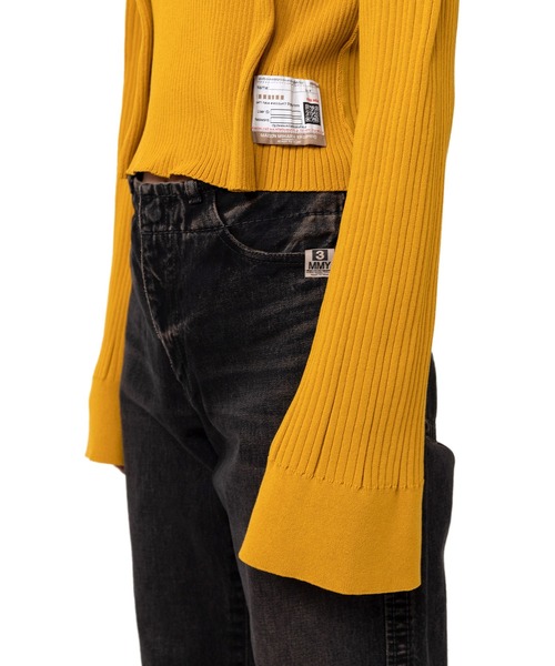 Maison MIHARA YASUHIRO(メゾンミハラヤスヒロ)の「Tucked Pullover(ニット/セーター・レディース・ブラック/イエロー・38/36/40)」の16枚目の写真