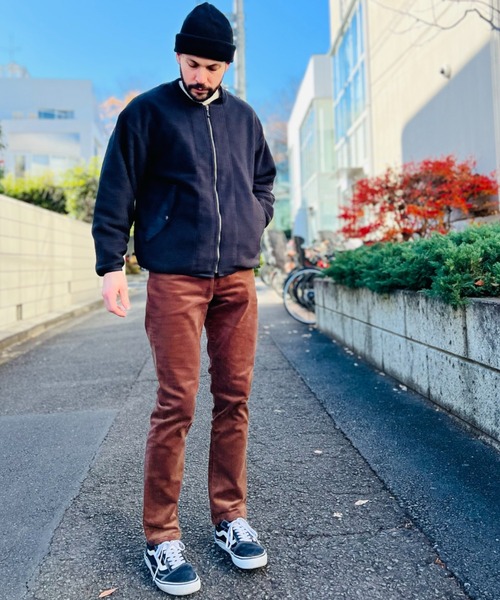 MR.OLIVE(ミスターオリーブ)の「メルトンフリース / MA-1 フライトジャケット(ミリタリージャケット・メンズ・カーキ/ブラック・LARGE/MEDIUM/SMALL)」の5枚目の写真
