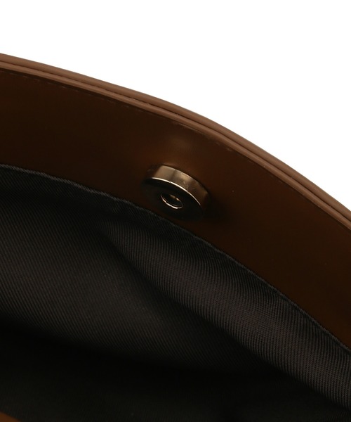 SALON adam et rope'（サロン アダム エ ロペ）の「ラウンドハンドルミドルバッグ（ショルダーバッグ・レディース・ブラック/ダークブラウン/パープル・FREE）」の12枚目の写真