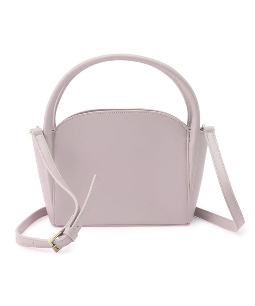 SALON adam et rope'（サロン アダム エ ロペ）の「ラウンドハンドルミドルバッグ（ショルダーバッグ・レディース・ブラック/ダークブラウン/パープル・FREE）」の6枚目の写真