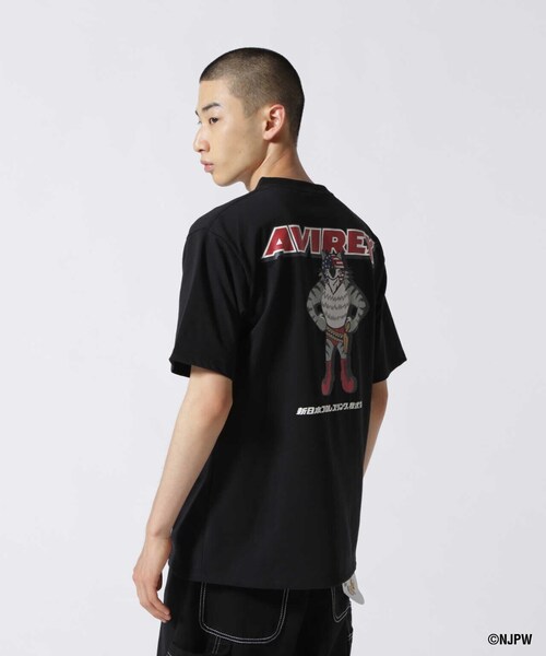 AVIREX（アヴィレックス）の「【新日本プロレス × AVIREX】半袖 マスクマン Tシャツ / S/S MASKMAN T-SHIRT（Tシャツ/カットソー・メンズ・ホワイト/ブラック/オレンジ・M/L/2XL/XL）」の4枚目の写真