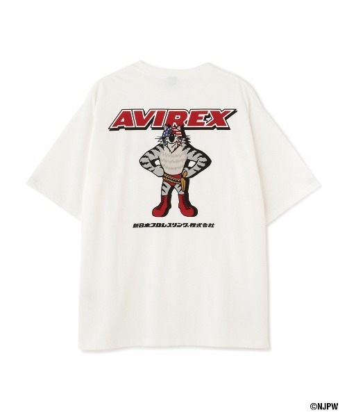 AVIREX（アヴィレックス）の「【新日本プロレス × AVIREX】半袖 マスクマン Tシャツ / S/S MASKMAN T-SHIRT（Tシャツ/カットソー・メンズ・ホワイト/ブラック/オレンジ・M/L/2XL/XL）」の2枚目の写真