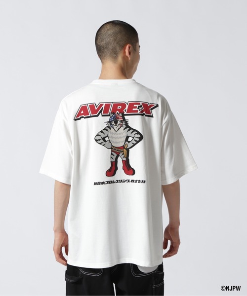 AVIREX（アヴィレックス）の「【新日本プロレス × AVIREX】半袖 マスクマン Tシャツ / S/S MASKMAN T-SHIRT（Tシャツ/カットソー・メンズ・ホワイト/ブラック/オレンジ・M/L/2XL/XL）」の9枚目の写真