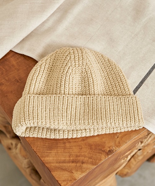 Mighty Shine(マイティシャイン)の「RIB KNIT WATCH CAP /MIGHT SHINE マイティシャイン 1224004(ニットキャップ/ビーニー・メンズ・ブラック/ベージュ/パープル/グレー/グリーン・FREE)」の4枚目の写真