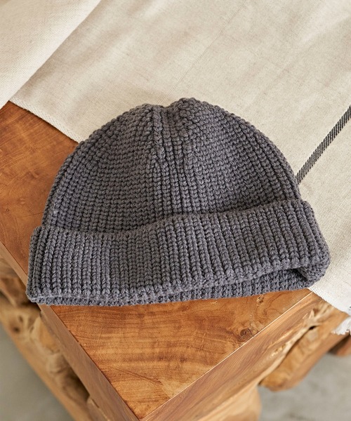 Mighty Shine(マイティシャイン)の「RIB KNIT WATCH CAP /MIGHT SHINE マイティシャイン 1224004(ニットキャップ/ビーニー・メンズ・ブラック/ベージュ/パープル/グレー/グリーン・FREE)」の3枚目の写真