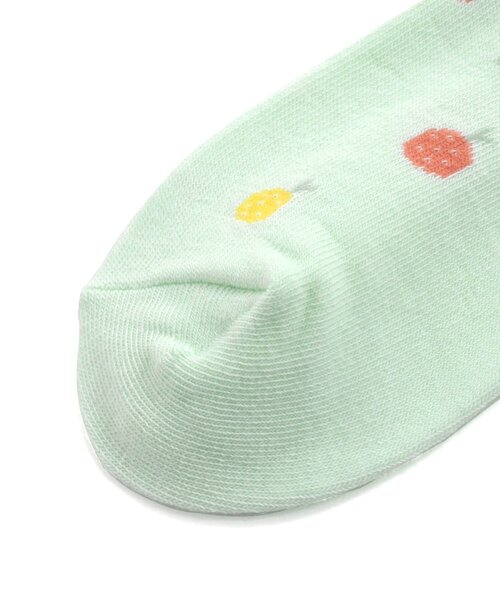 Ampersand(アンパサンド)の「フルーツソックス(ソックス/靴下・キッズ・オフホワイト/イエロー/ミント・12/15 /18/21)」の5枚目の写真