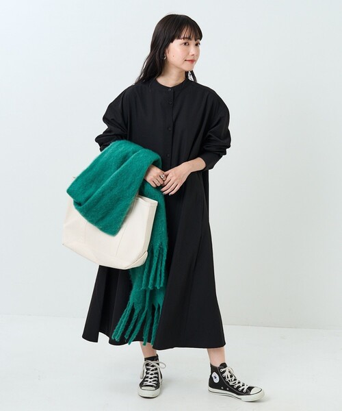 FREAK'S STORE(フリークスストア)の「ボリュームフリンジマフラー(マフラー・レディース・ナチュラル/グリーン/イエロー/ピンク・ONE SIZE)」の13枚目の写真